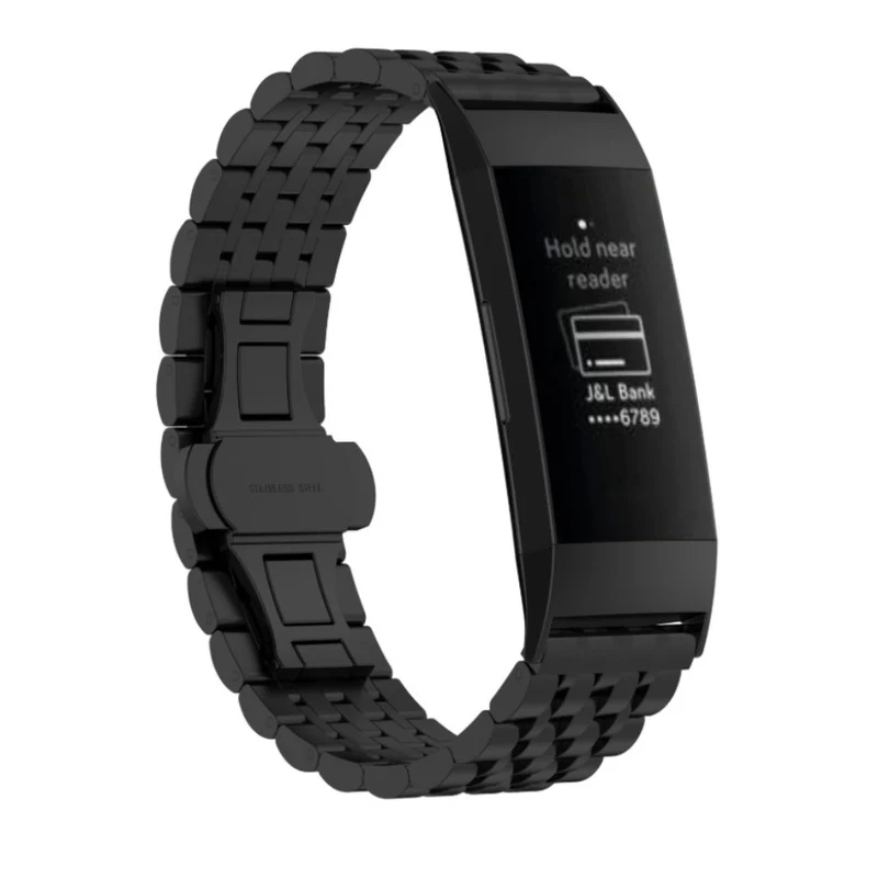 Mega haltbar Fitbit Charge 3 Metall armband
