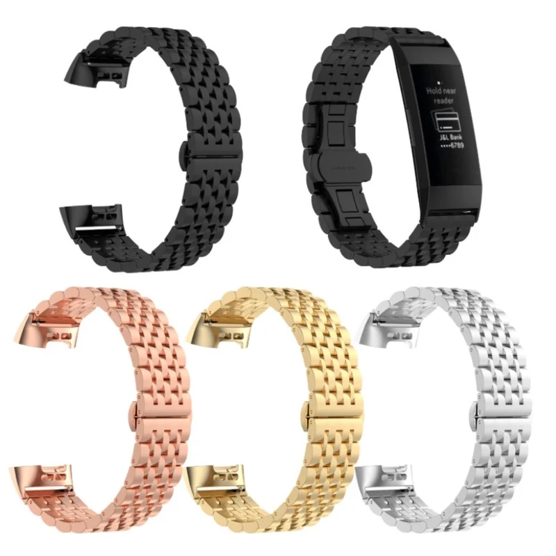 Mega haltbar Fitbit Charge 3 Metall armband