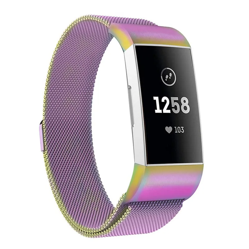 Brillant Fitbit Charge 3 Metall armband