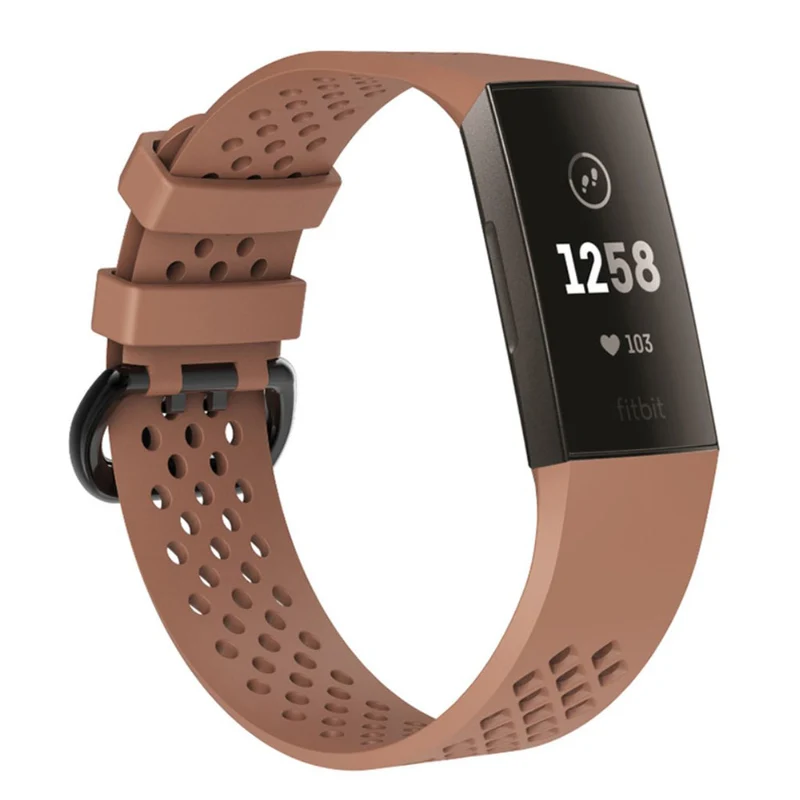 Super robust Fitbit Charge 3 Silikon / TPU armband