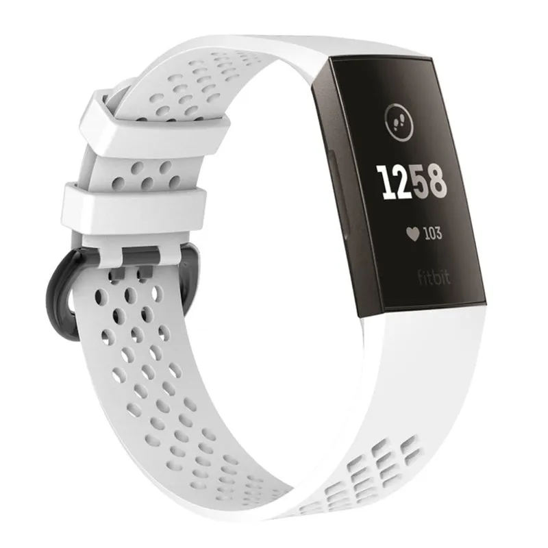 Super robust Fitbit Charge 3 Silikon / TPU armband