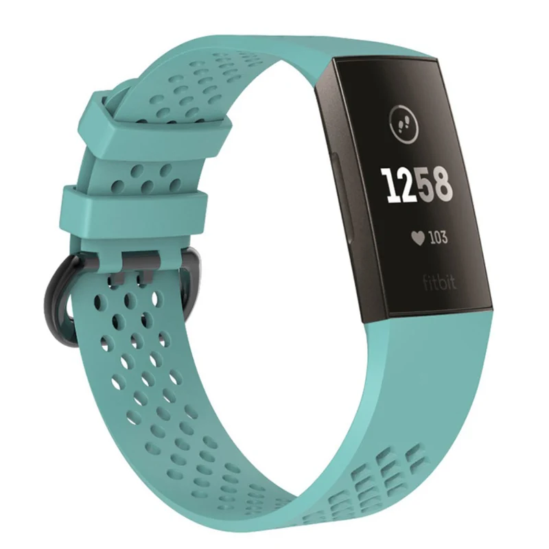 Super robust Fitbit Charge 3 Silikon / TPU armband