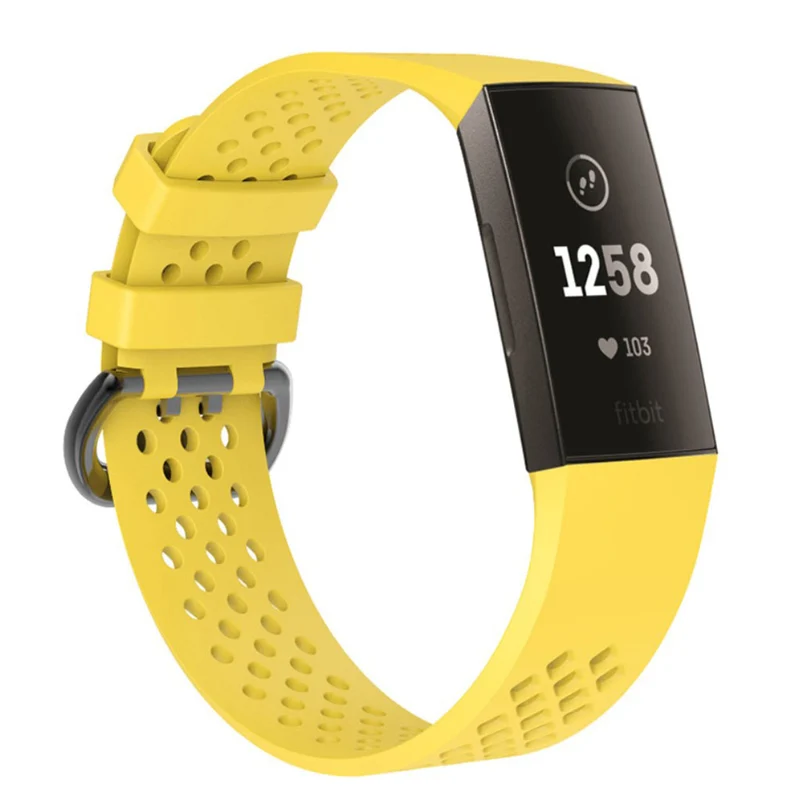 Super robust Fitbit Charge 3 Silikon / TPU armband