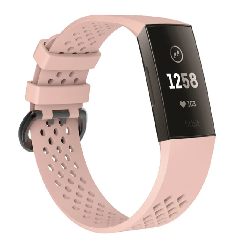 Super robust Fitbit Charge 3 Silikon / TPU armband