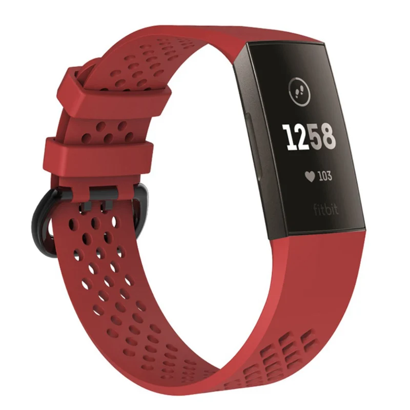 Super robust Fitbit Charge 3 Silikon / TPU armband