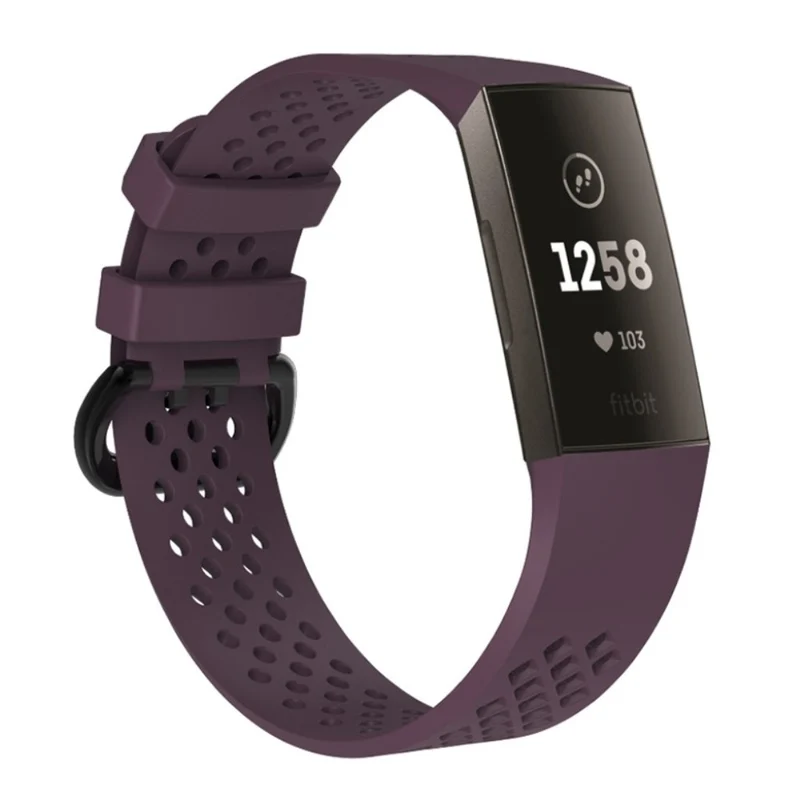 Super robust Fitbit Charge 3 Silikon / TPU armband