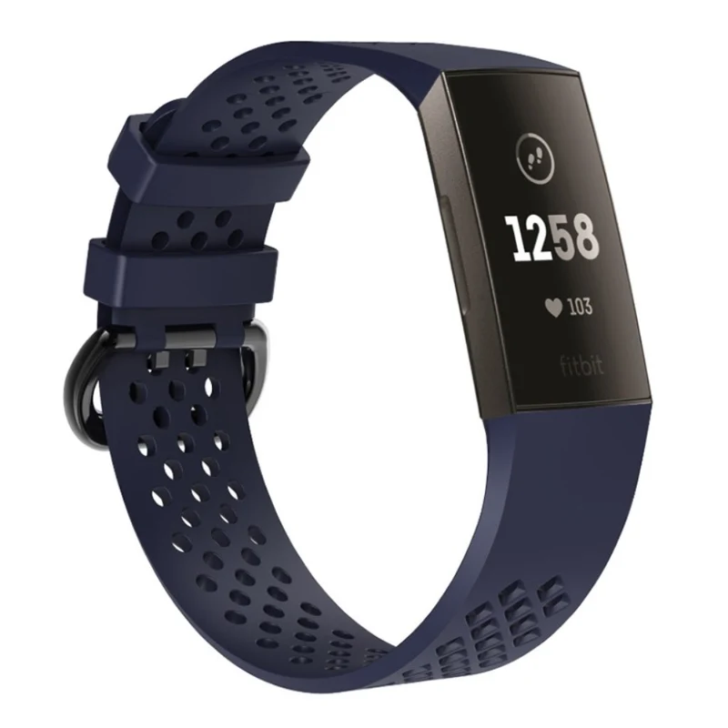 Super robust Fitbit Charge 3 Silikon / TPU armband