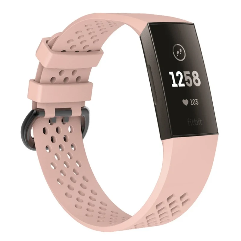 Super robust Fitbit Charge 3 Silikon / TPU armband