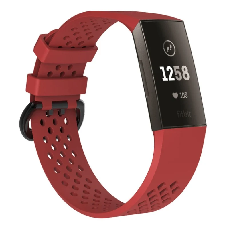Super robust Fitbit Charge 3 Silikon / TPU armband