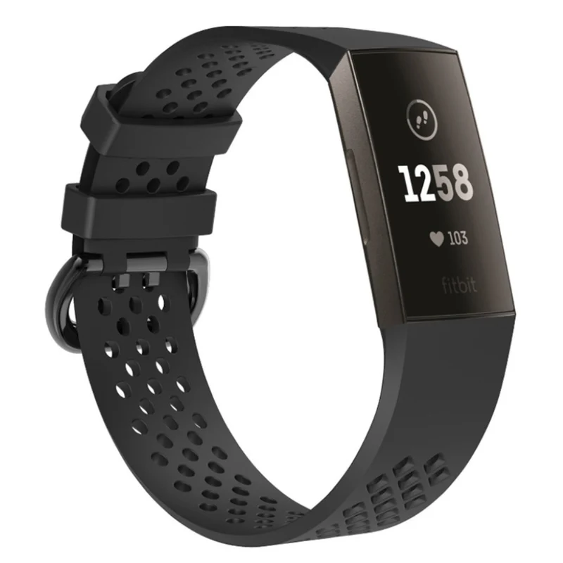 Super robust Fitbit Charge 3 Silikon / TPU armband