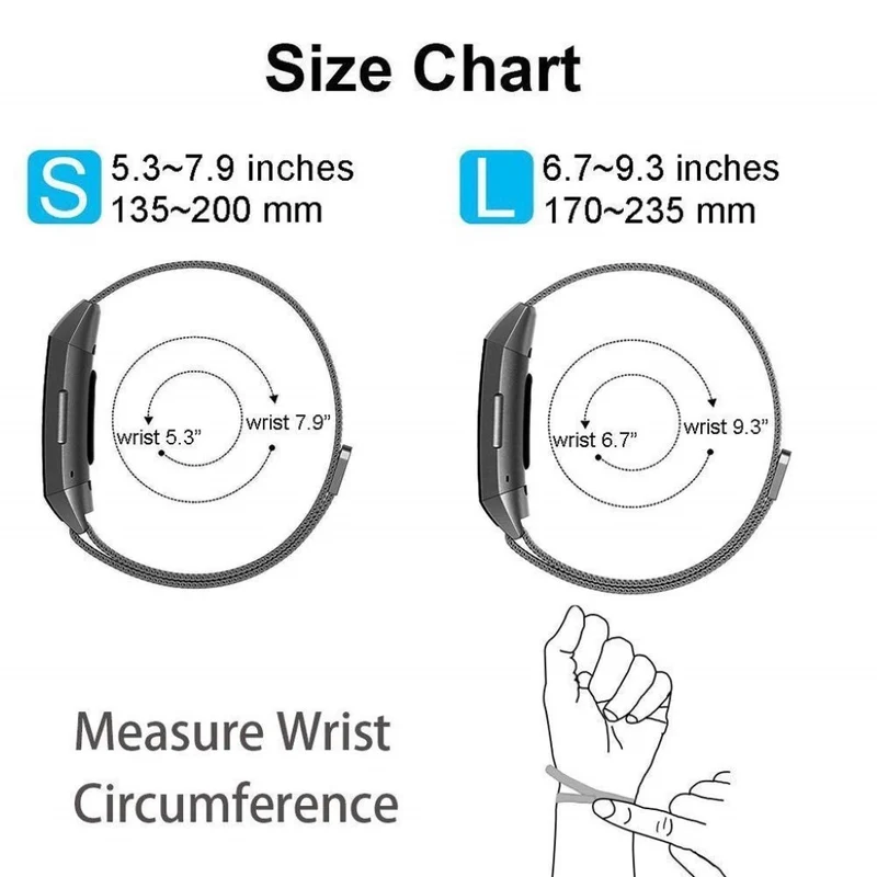 Sehr schön Fitbit Charge 3 Metall armband