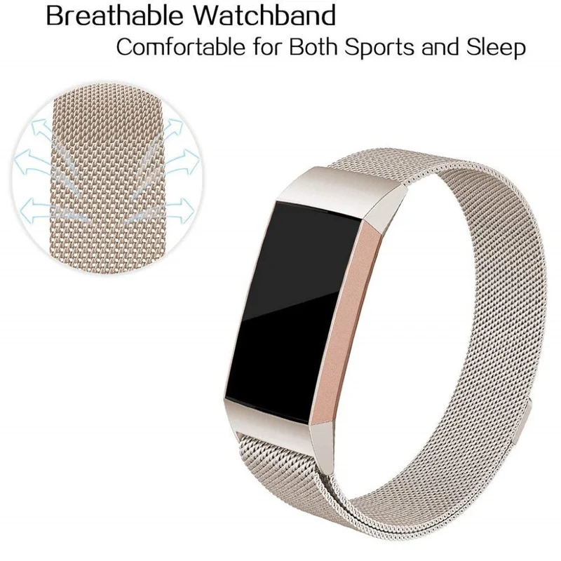 Absolut schön Fitbit Charge 3 Metall armband