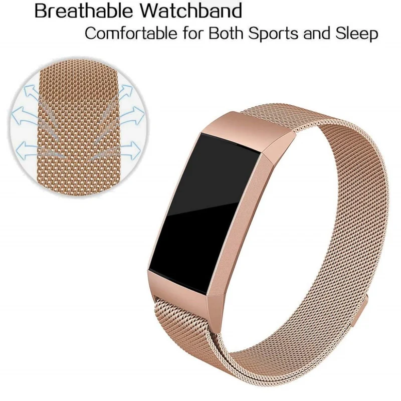 Absolut schön Fitbit Charge 3 Metall armband