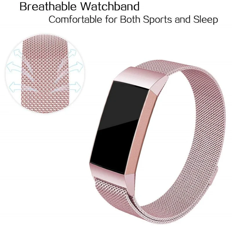 Absolut schön Fitbit Charge 3 Metall armband