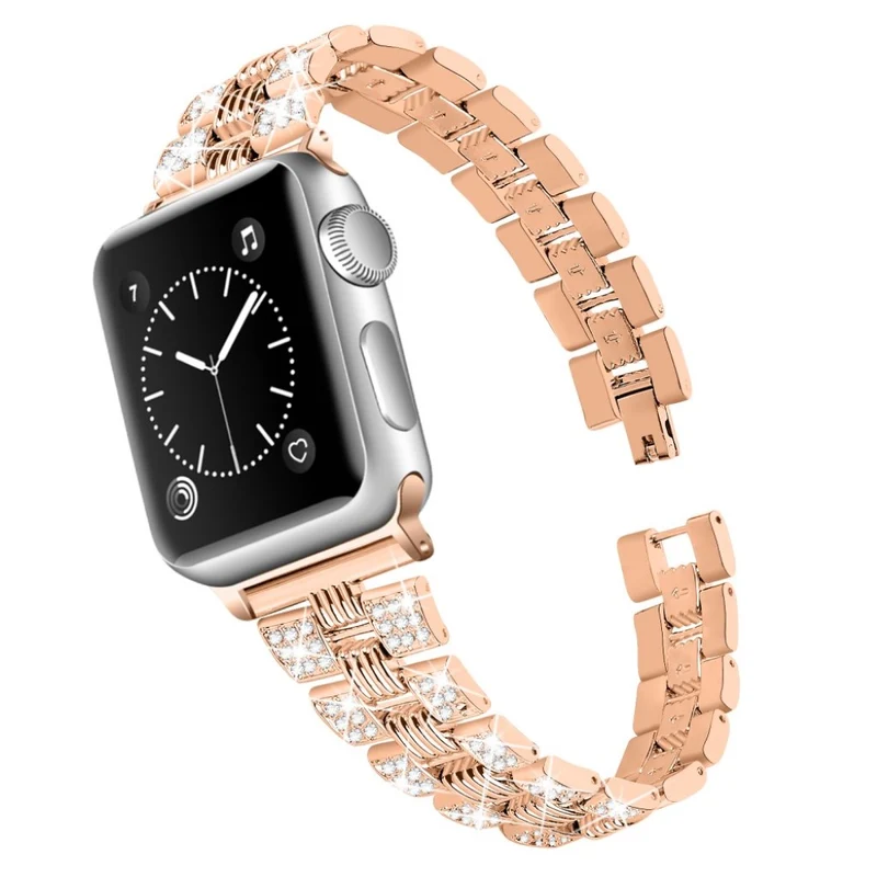 Super stylisch Universell Apple Metall und Strass armband