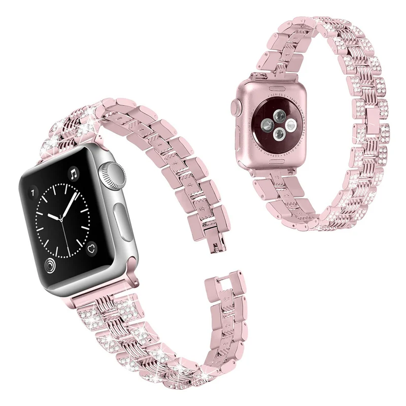 Super stylisch Universell Apple Metall und Strass armband