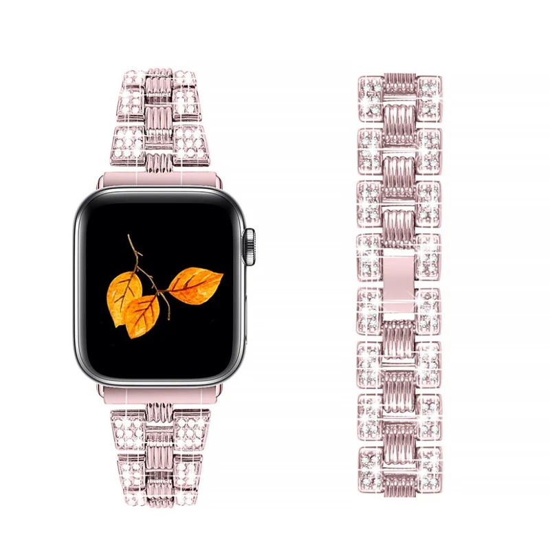 Super stylisch Universell Apple Metall und Strass armband
