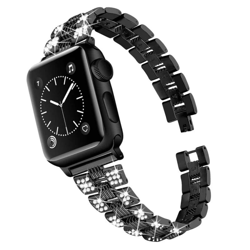 Super stylisch Universell Apple Metall und Strass armband