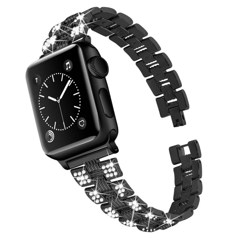 Super stylisch Universell Apple Metall und Strass armband