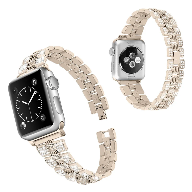 Super stylisch Universell Apple Metall und Strass armband