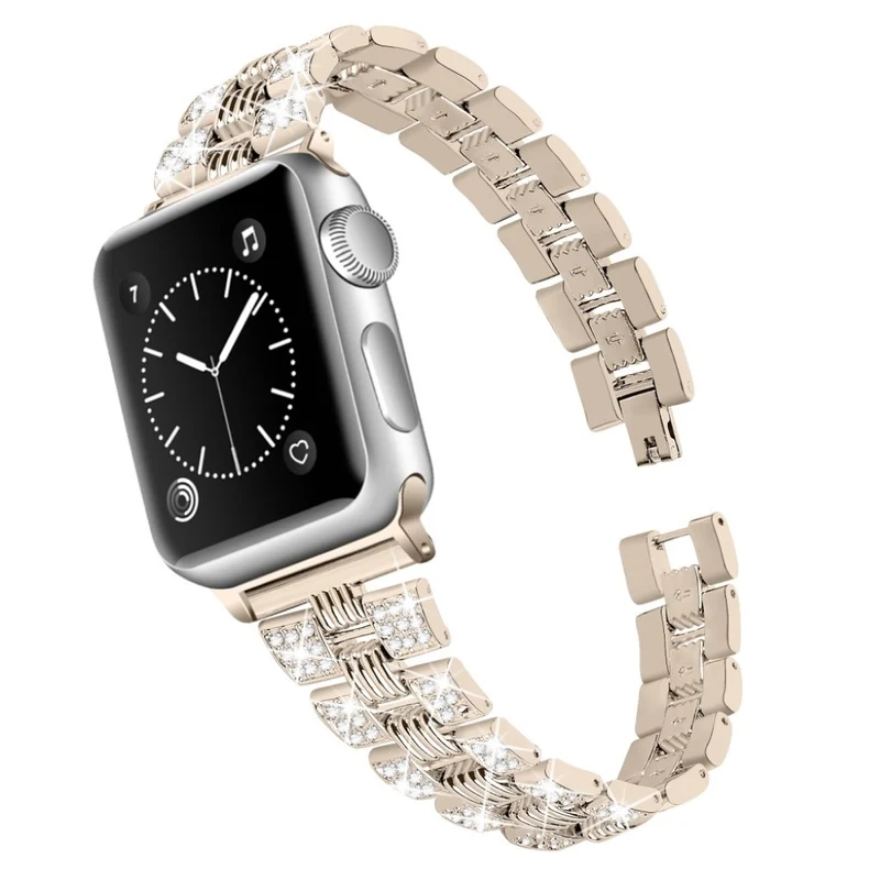 Super stylisch Universell Apple Metall und Strass armband