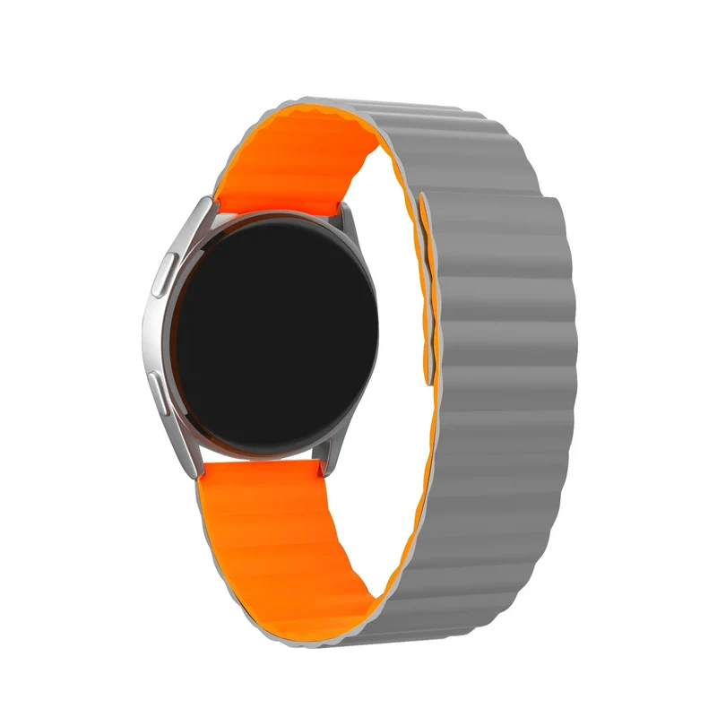 ICE Fit 1.78 Magnetisches Silikonarmband (Grau/Orange)