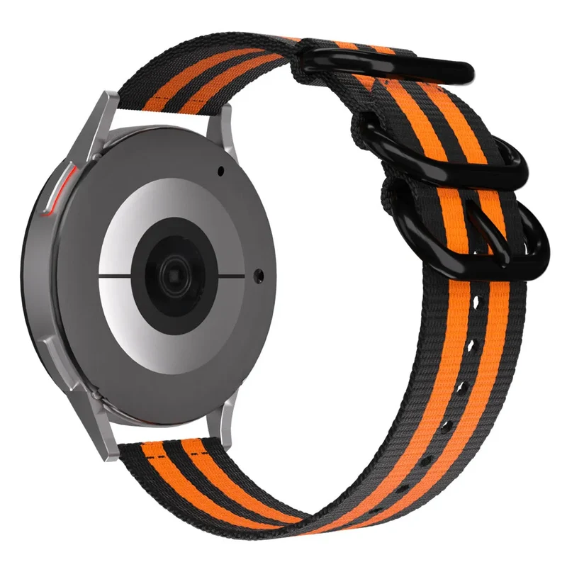 ICE Smart TKS Rectangular 1.41 Schnallen-Nylonarmband (Schwarz/Orange)