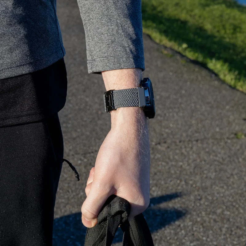 ICE Fit RT 3.0 - 40mm Geflochtenes Armband mit P-Schnalle (Grau)