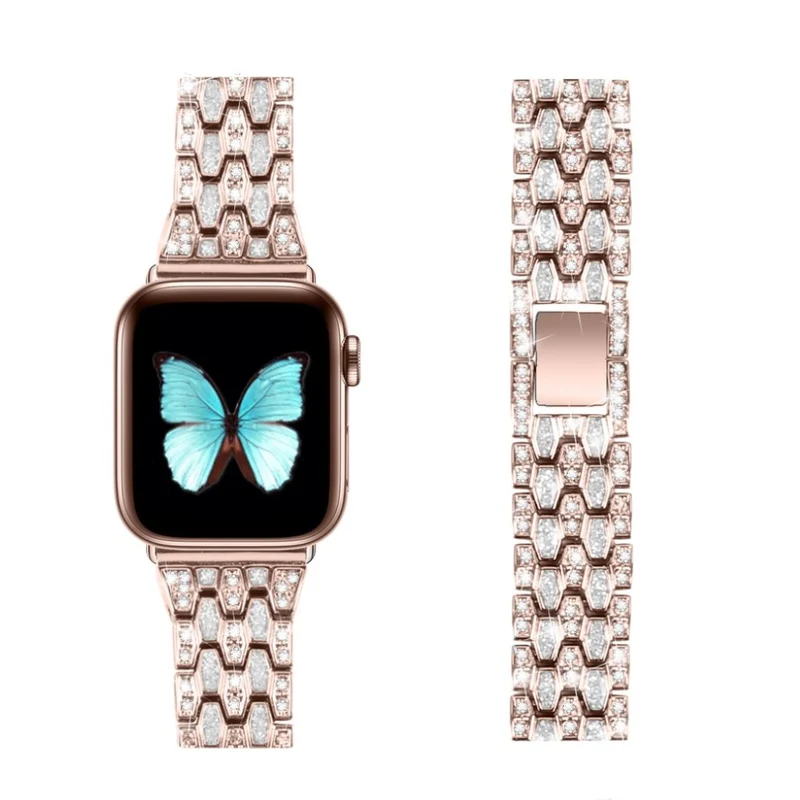 Cool Universell Apple Metall und Strass armband