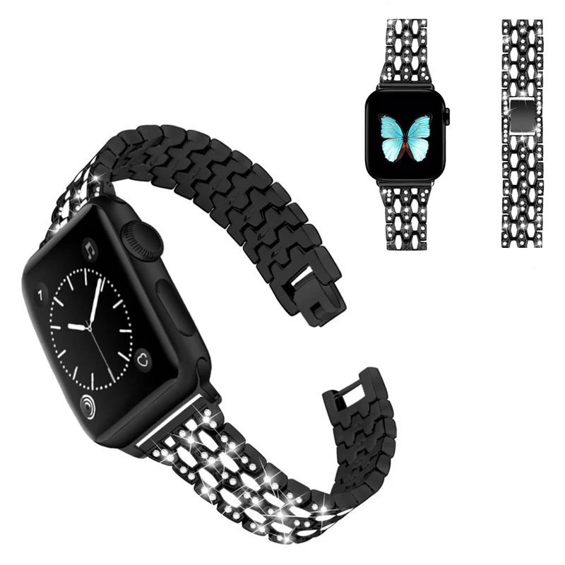 Cool Universell Apple Metall und Strass armband