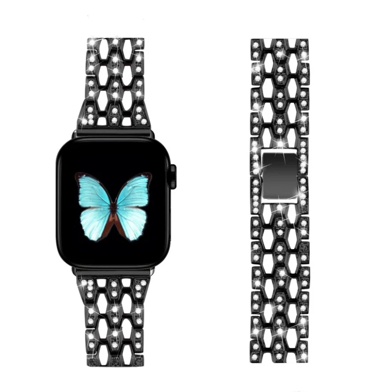 Cool Universell Apple Metall und Strass armband