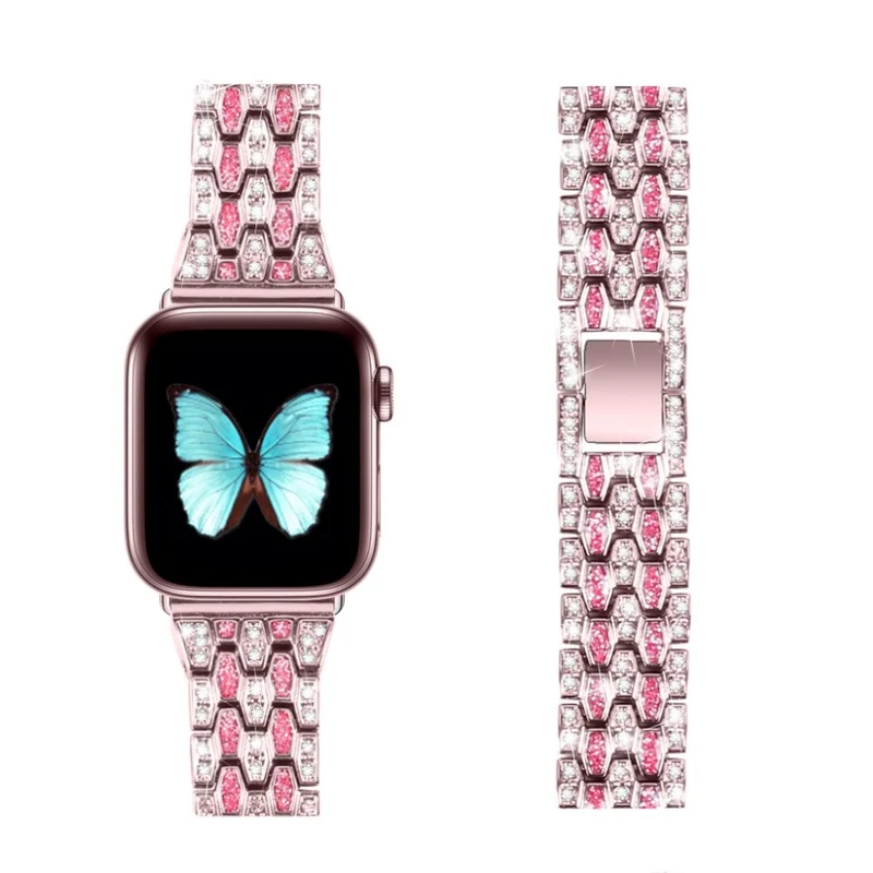 Cool Universell Apple Metall und Strass armband