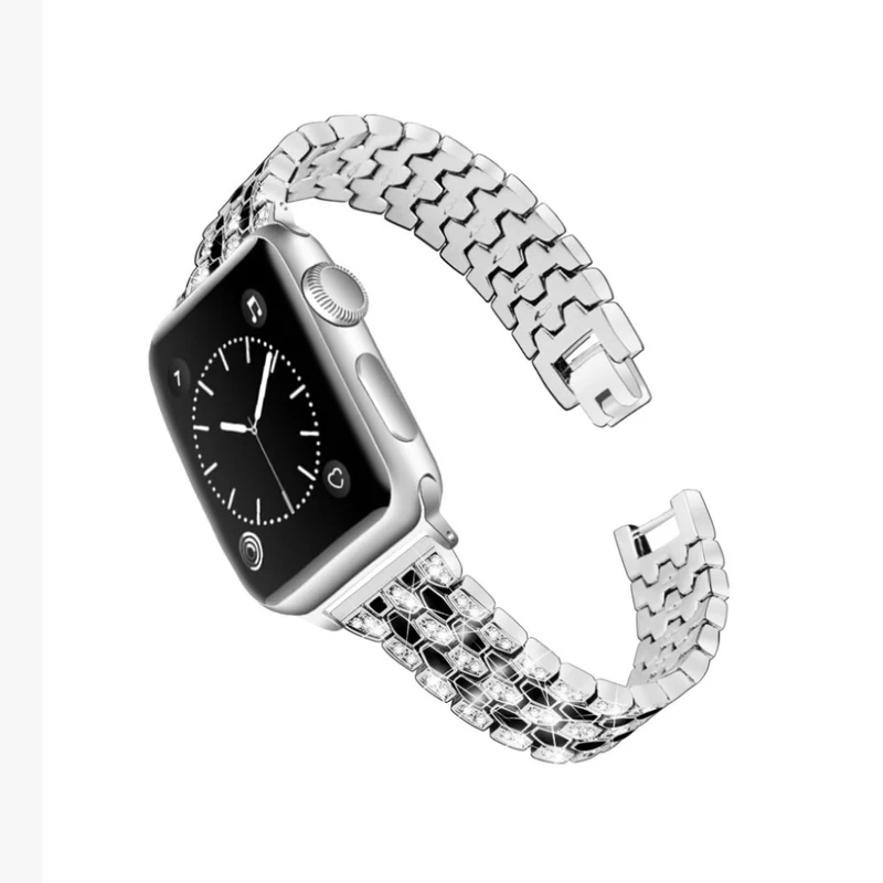 Cool Universell Apple Metall und Strass armband