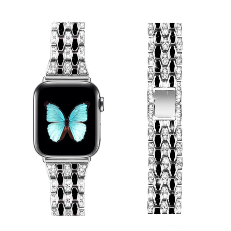 Cool Universell Apple Metall und Strass armband
