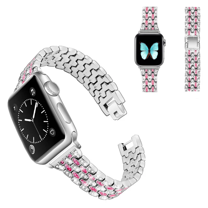 Cool Universell Apple Metall und Strass armband