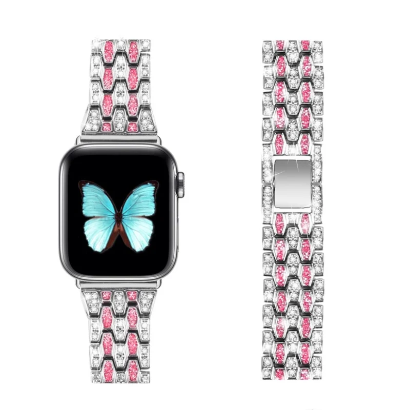 Cool Universell Apple Metall und Strass armband