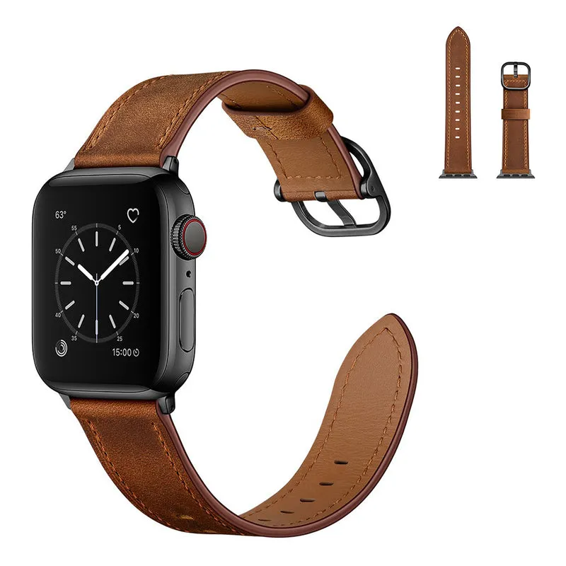 Hervorragend Universell Apple Echtes Leder armband