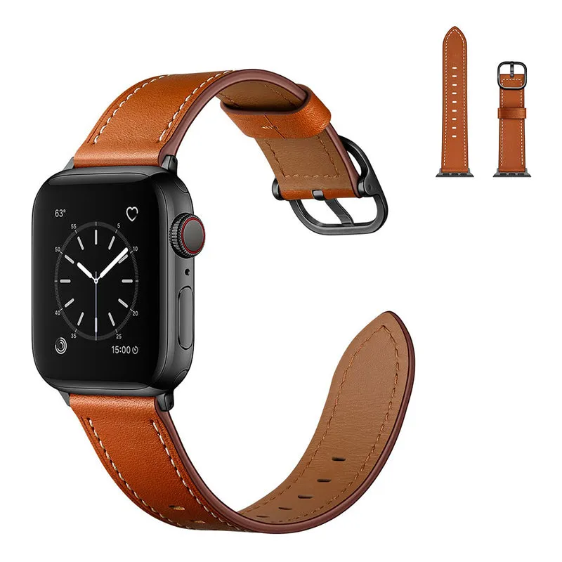 Hervorragend Universell Apple Echtes Leder armband