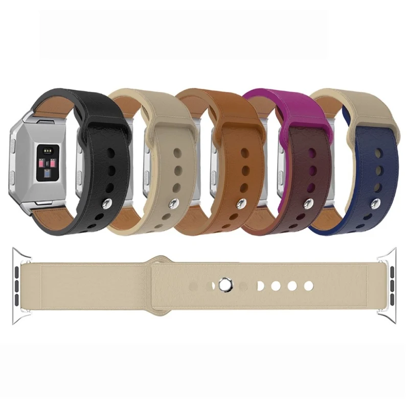 Modisch Apple Watch Series 5 44mm Echtes Leder armband