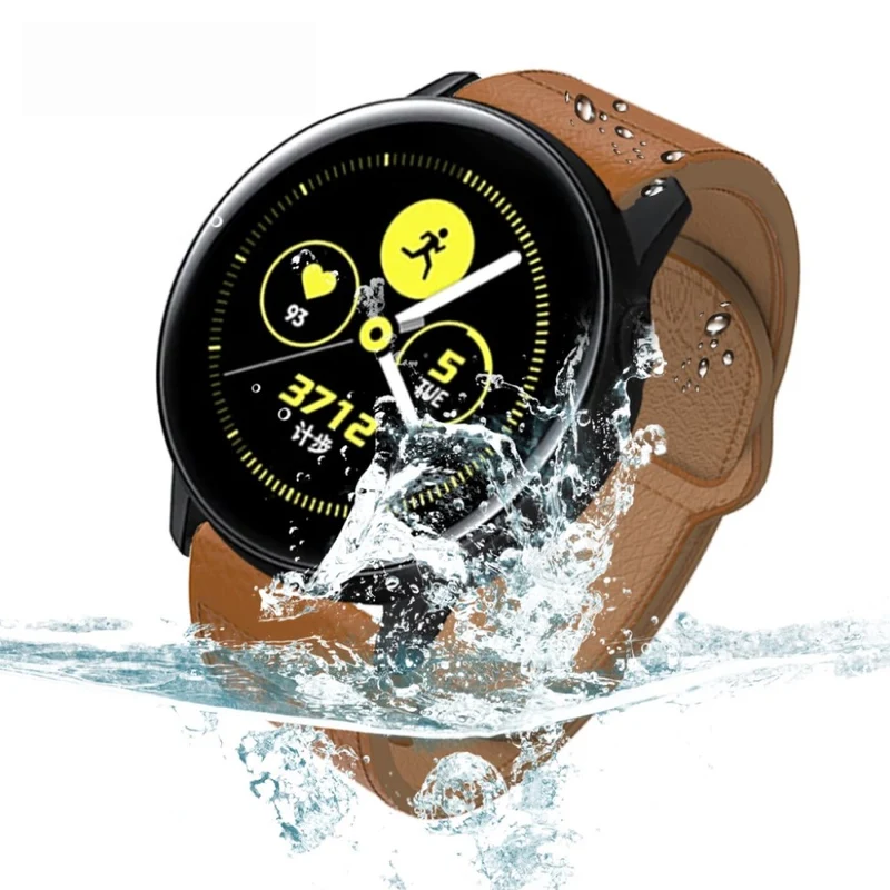 Modisch Apple Watch Series 5 44mm Echtes Leder armband