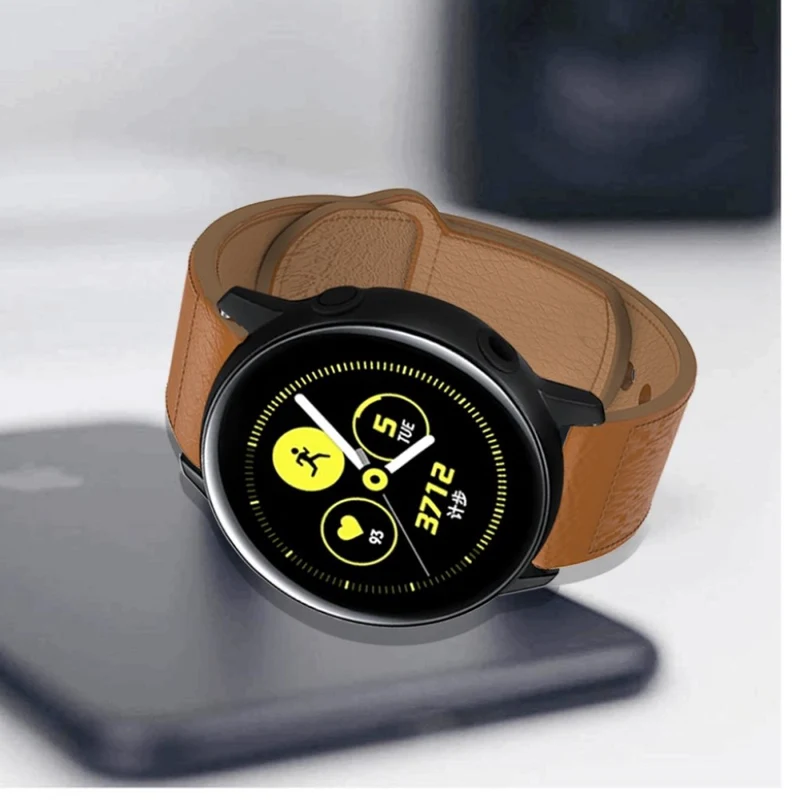 Modisch Apple Watch Series 5 44mm Echtes Leder armband
