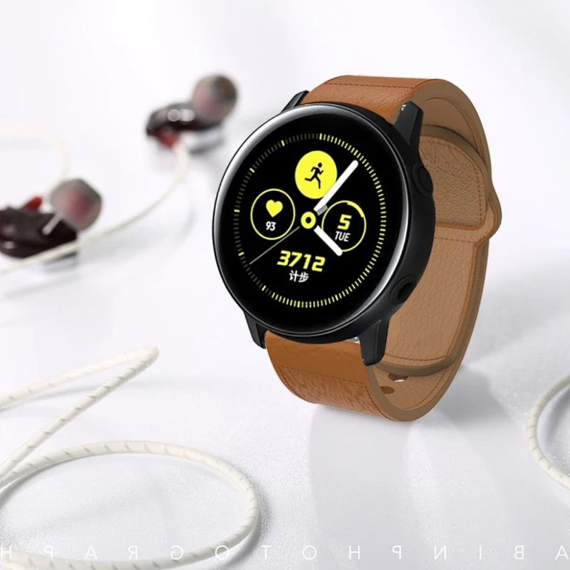 Modisch Apple Watch Series 5 44mm Echtes Leder armband