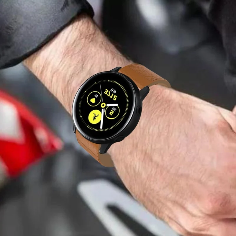 Modisch Apple Watch Series 5 44mm Echtes Leder armband