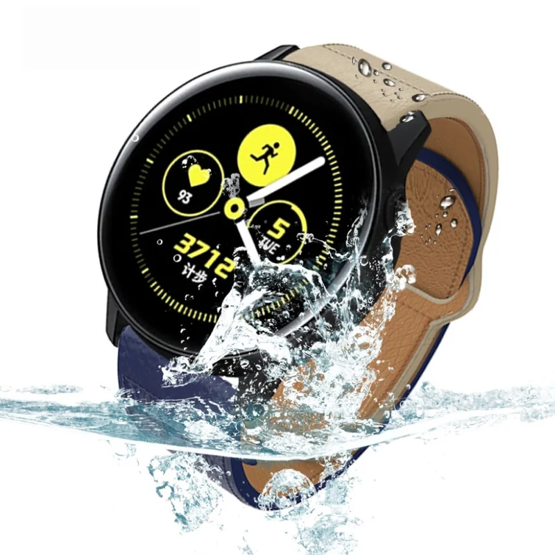 Modisch Apple Watch Series 5 44mm Echtes Leder armband