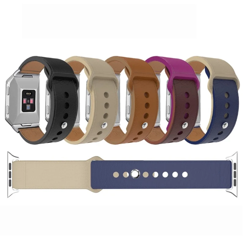 Modisch Apple Watch Series 5 44mm Echtes Leder armband