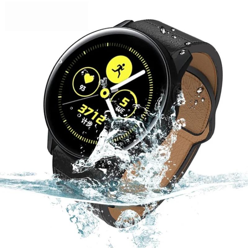 Modisch Apple Watch Series 5 44mm Echtes Leder armband