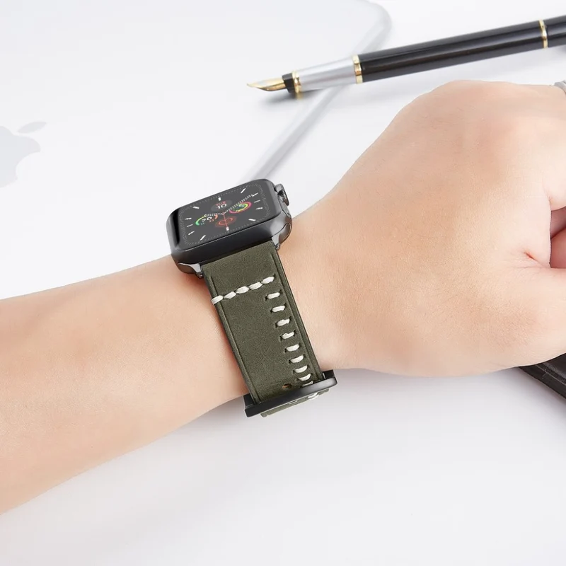 Super cool Universell Apple Echtes Leder armband