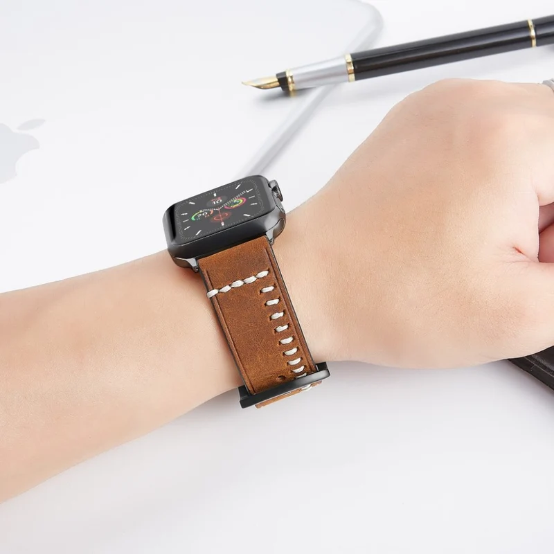 Super cool Universell Apple Echtes Leder armband