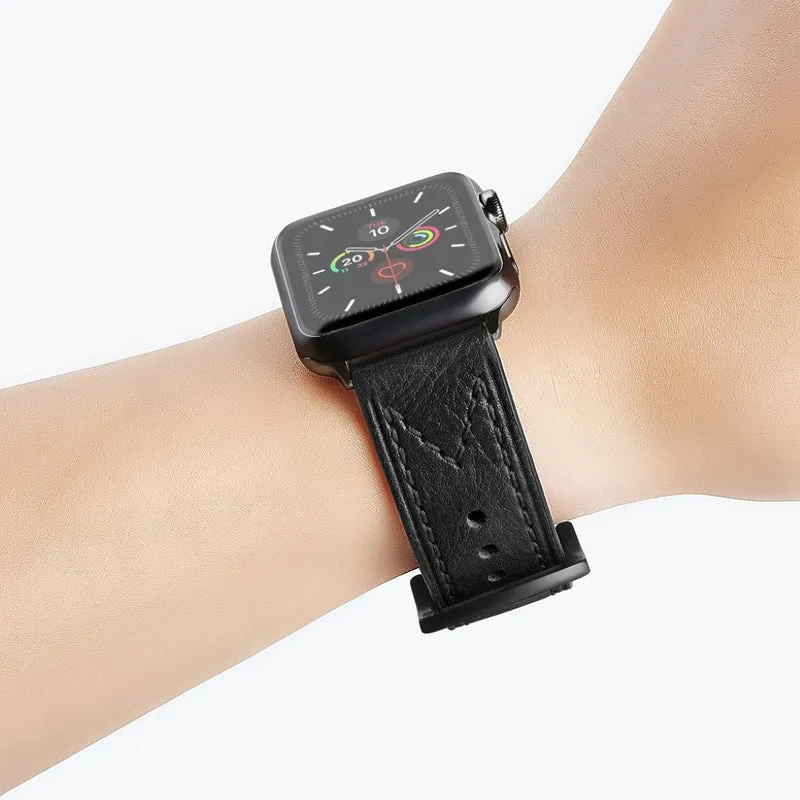 Schön Universell Apple Echtes Leder armband