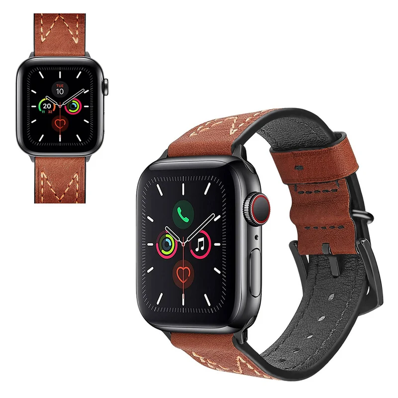 Schön Universell Apple Echtes Leder armband